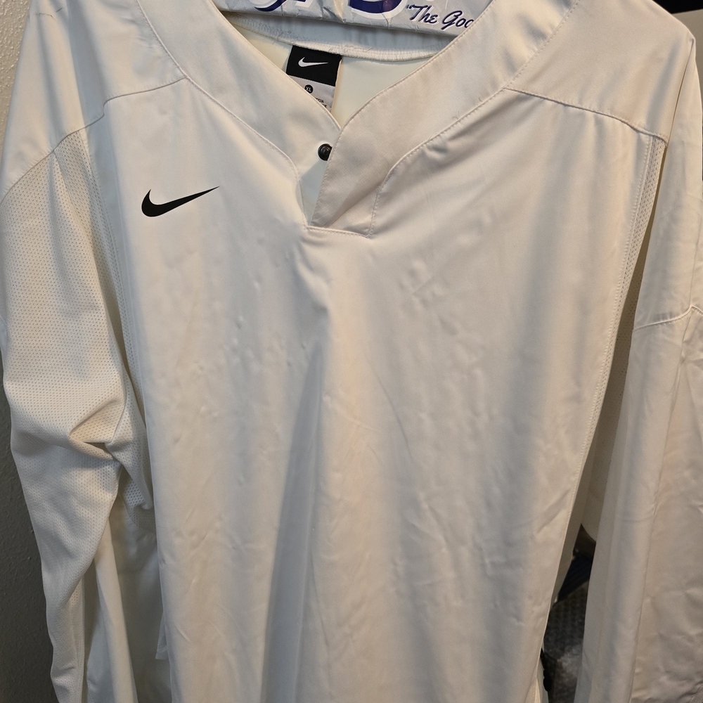 Nike Men's White Button Down Shirt